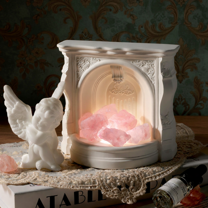 Angel fireplace diffuser stone