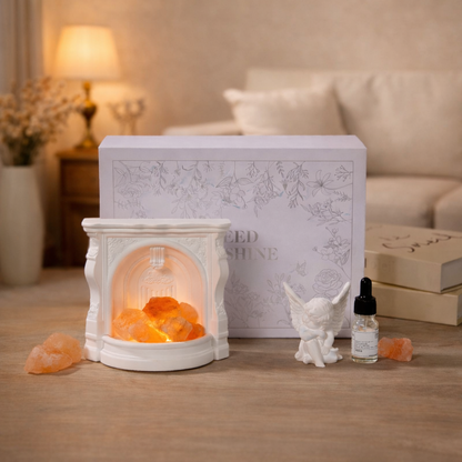 Angel fireplace diffuser stone